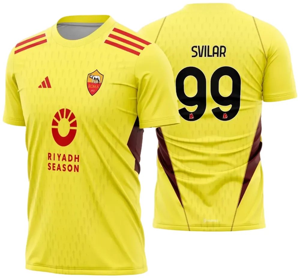 Camisa Estampa AS Roma Goleiro I 2023 - 2024