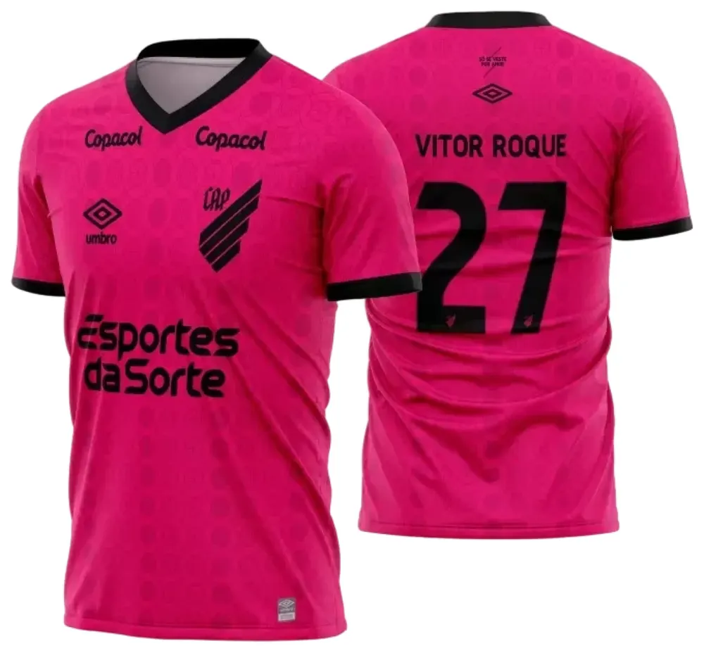 Camisa Estampa Athletico PR Outubro Rosa 2023 2024