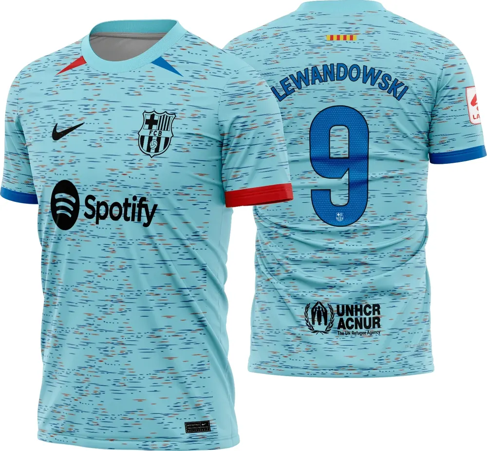 Camisa Estampa Barcelona Terceira 2023 2024
