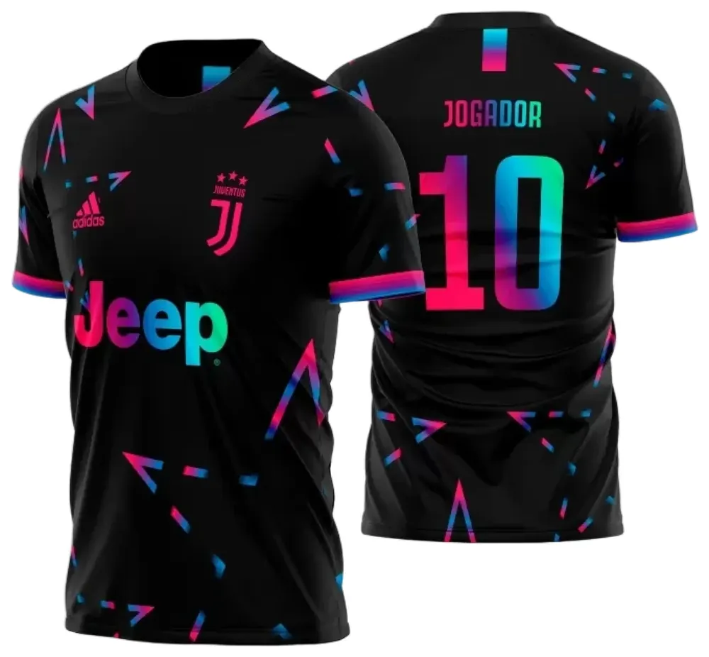 Camisa Estampa Juventus Neon Star