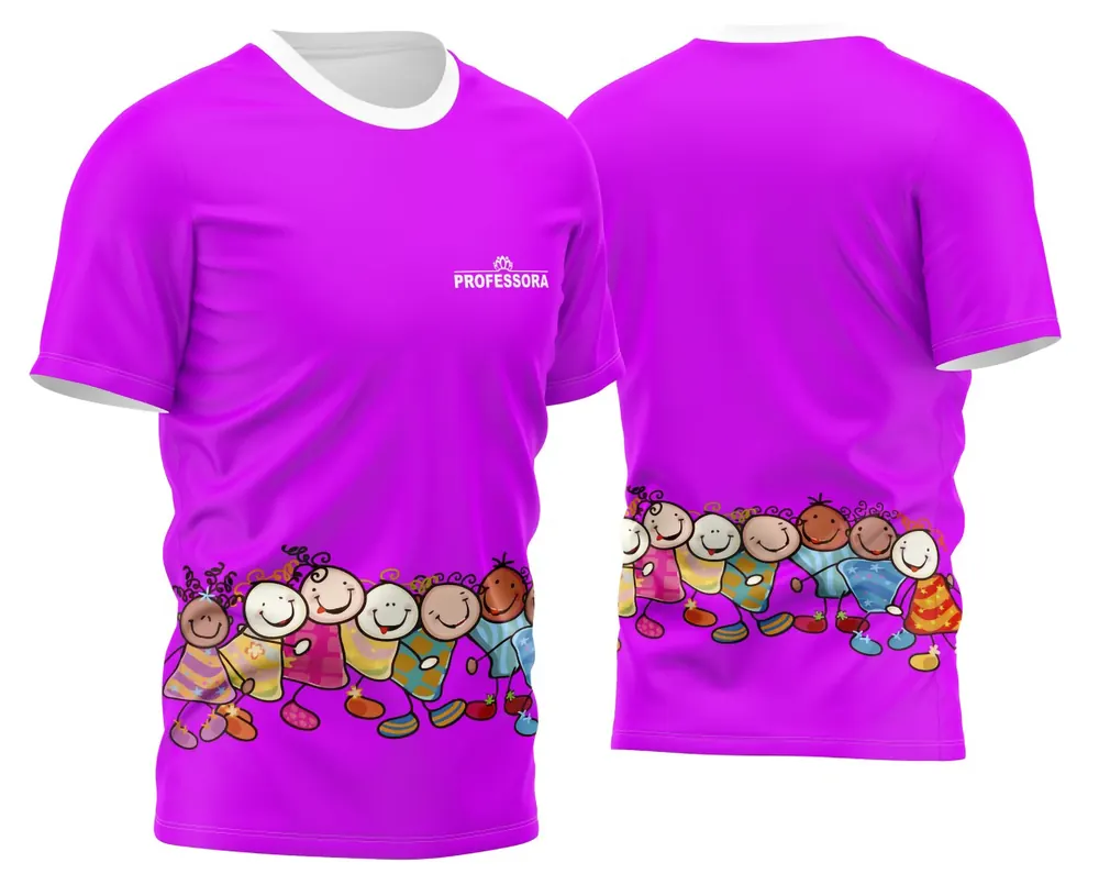 Camisa Professora Personalizada Modelo 07