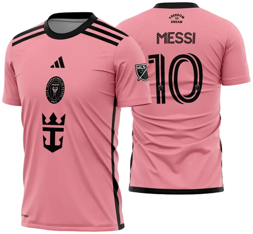 Camisa Estampa Inter Miami Titular 2024 - 2025 Modelo 02