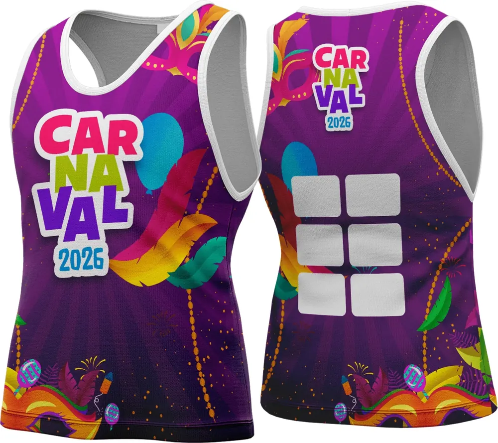 Arte Camisa Abadá Carnaval 2026 Modelo 95