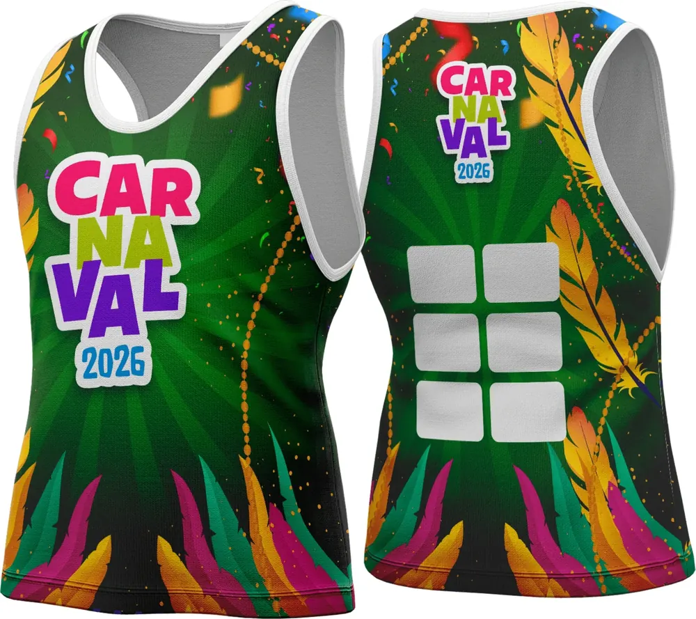 Arte Camisa Abadá Carnaval 2026 Modelo 96
