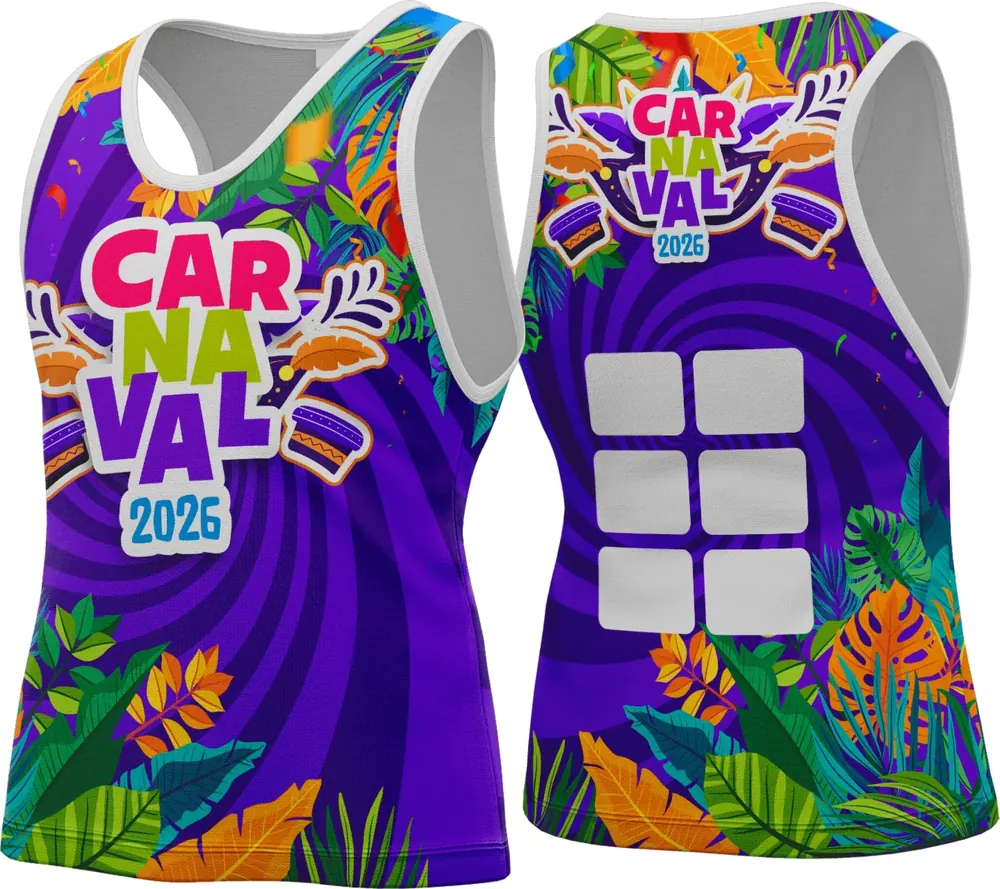 Arte Camisa Abadá Carnaval 2026 Modelo 48