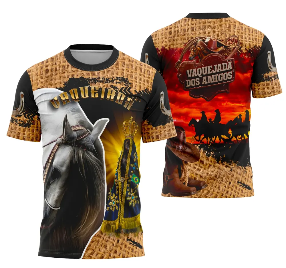 Arte Camisa Vaquejada Cavalgada