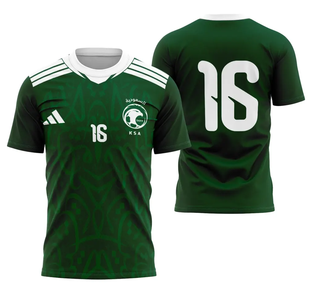 Arte Camisa Arábia Saudita Conceito
