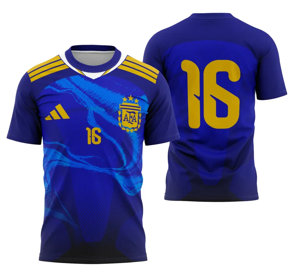 Arte Camisa Argentina Conceito