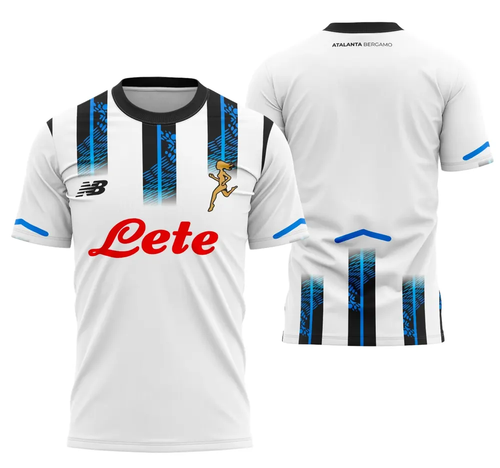Arte Camisa Atalanta Uniforme Reserva 25-26
