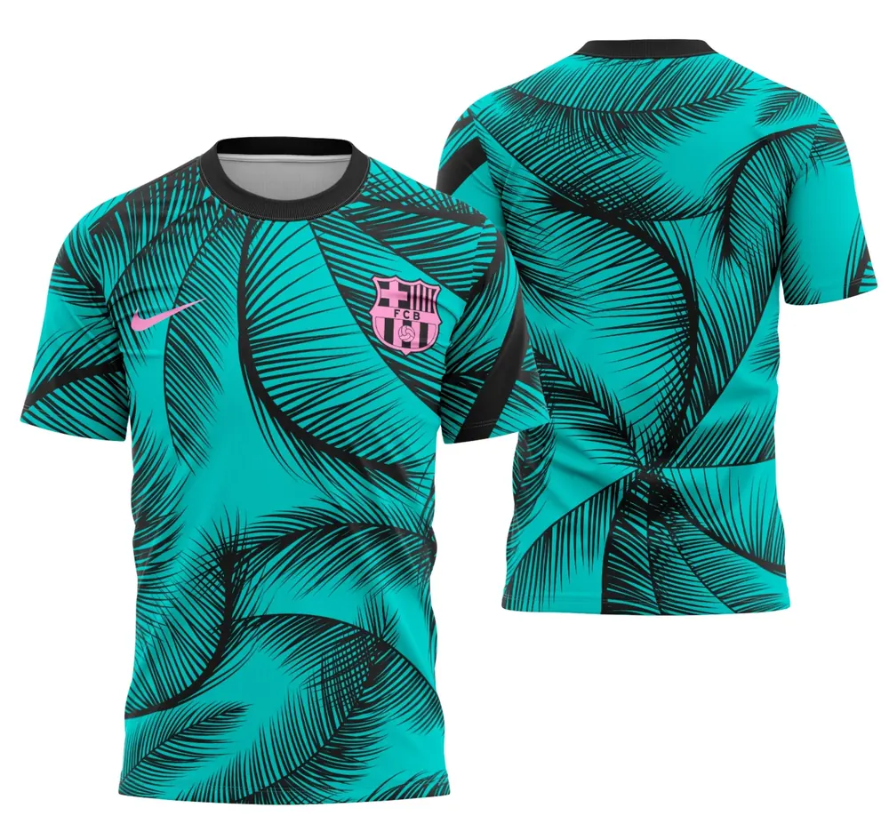 Arte Camisa Barcelona Calentamiento 2021-21 UCL