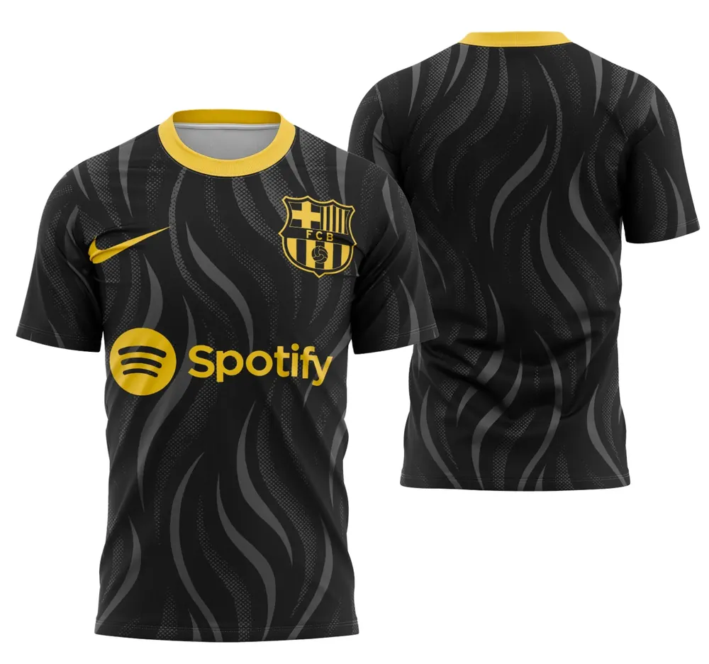 Arte Camisa Barcelona Conceito
