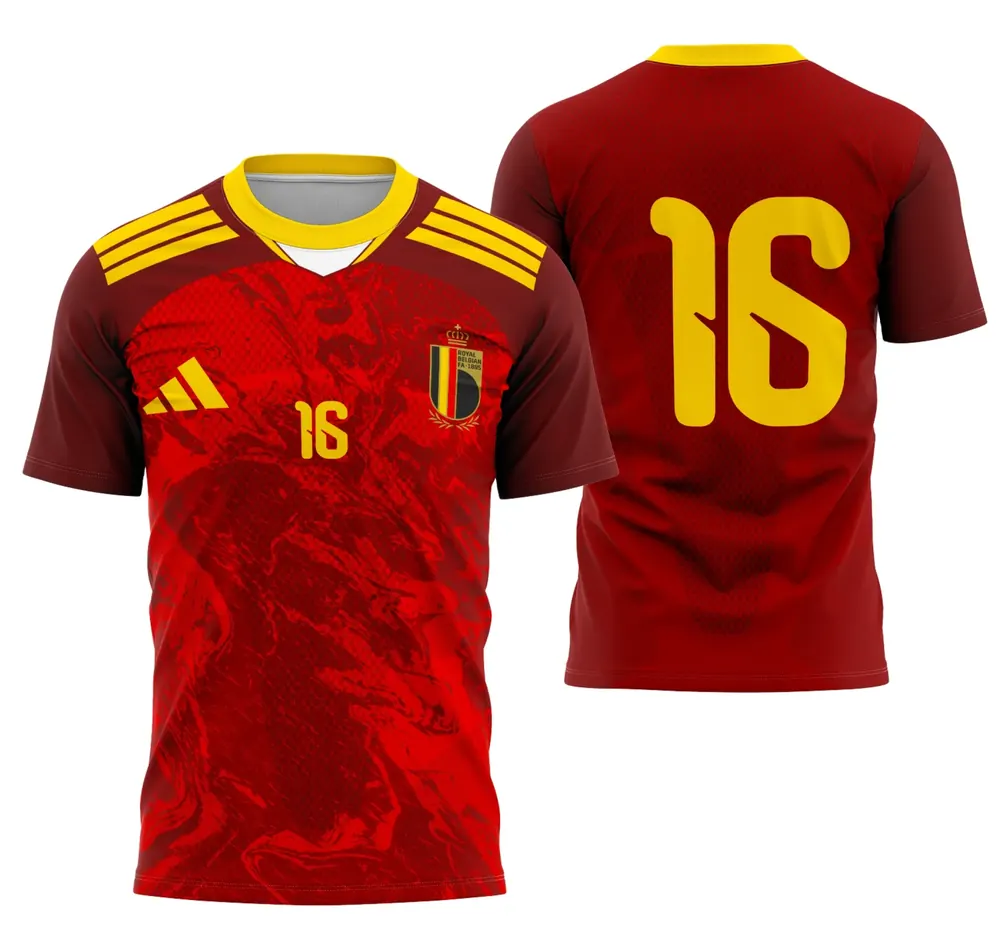 Arte Camisa Bélgica Conceito