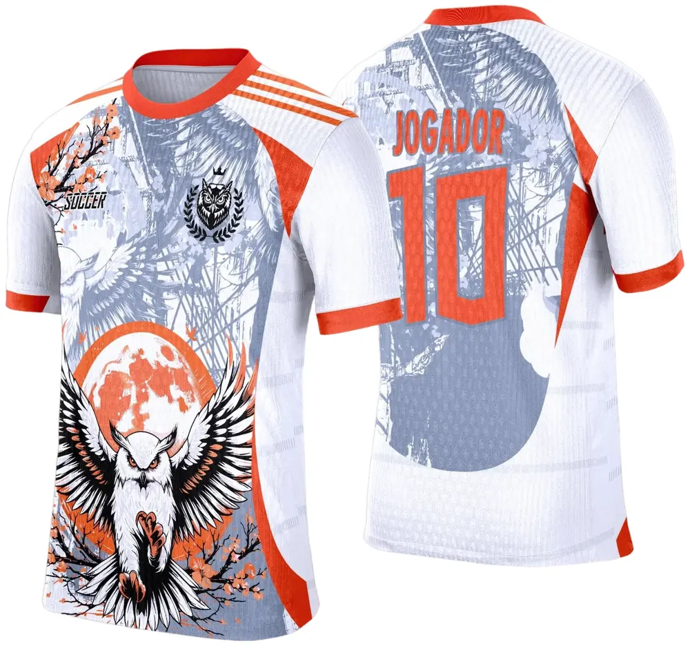 Arte Template Camisa Branca de Interclasse 2025 - Coruja