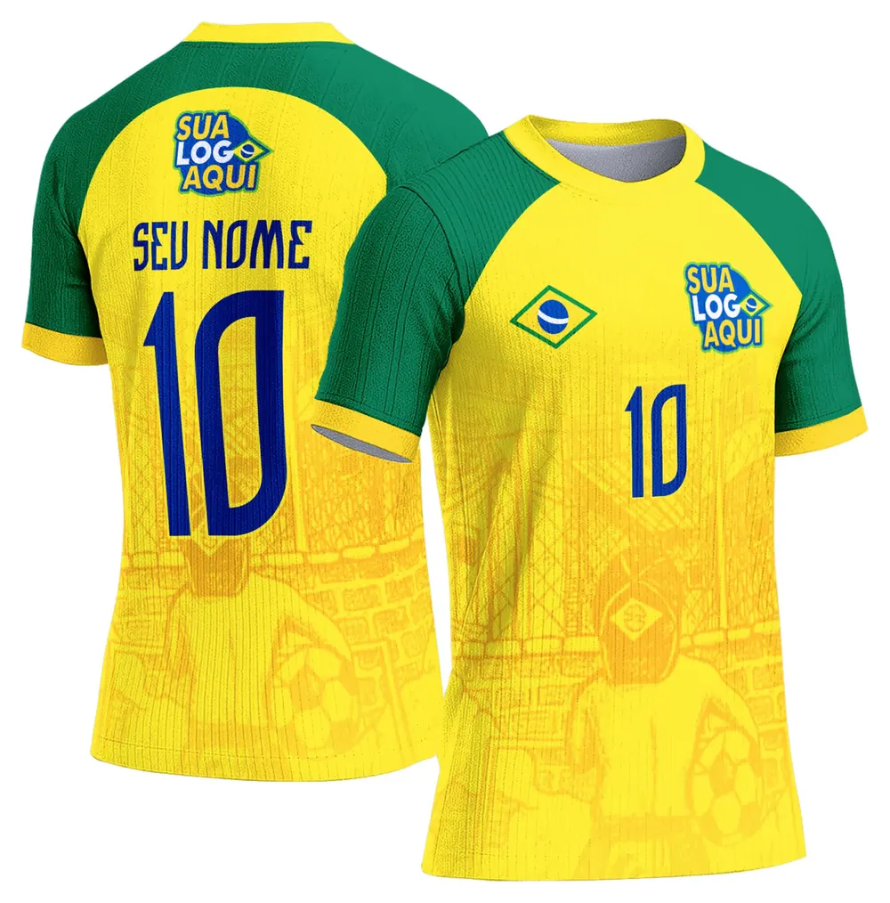 Arte Camisa Brasil Copa do Mundo 2026 Modelo 80