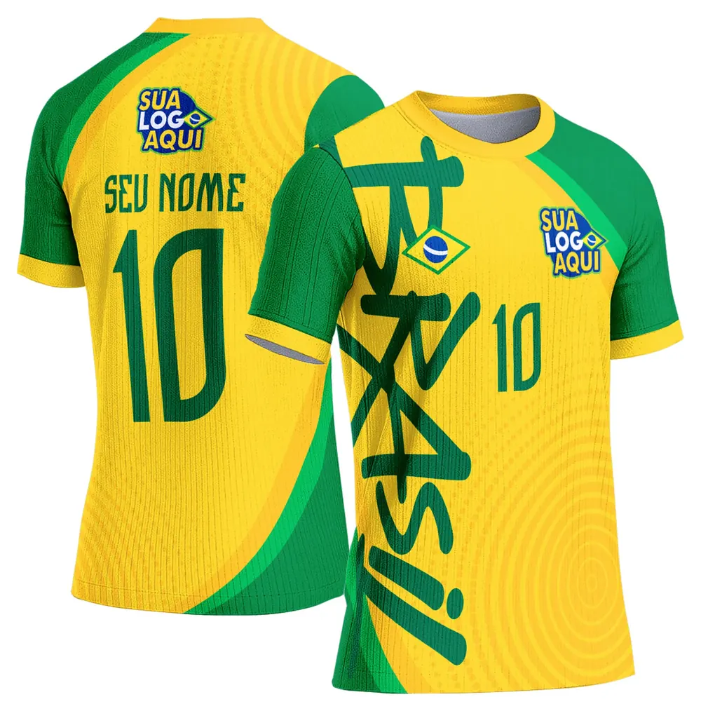 Arte Camisa Brasil Copa do Mundo 2026 Modelo 55