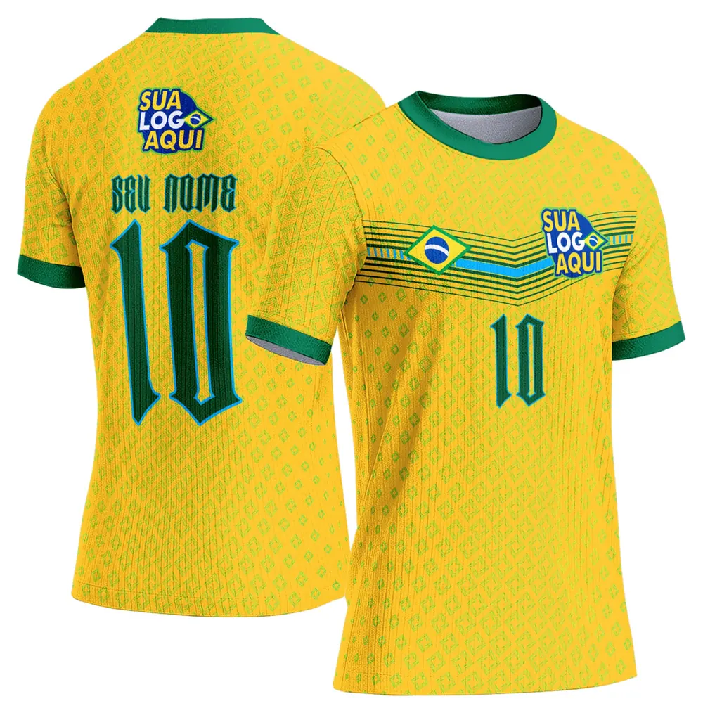Arte Camisa Brasil Copa do Mundo 2026 Modelo 100