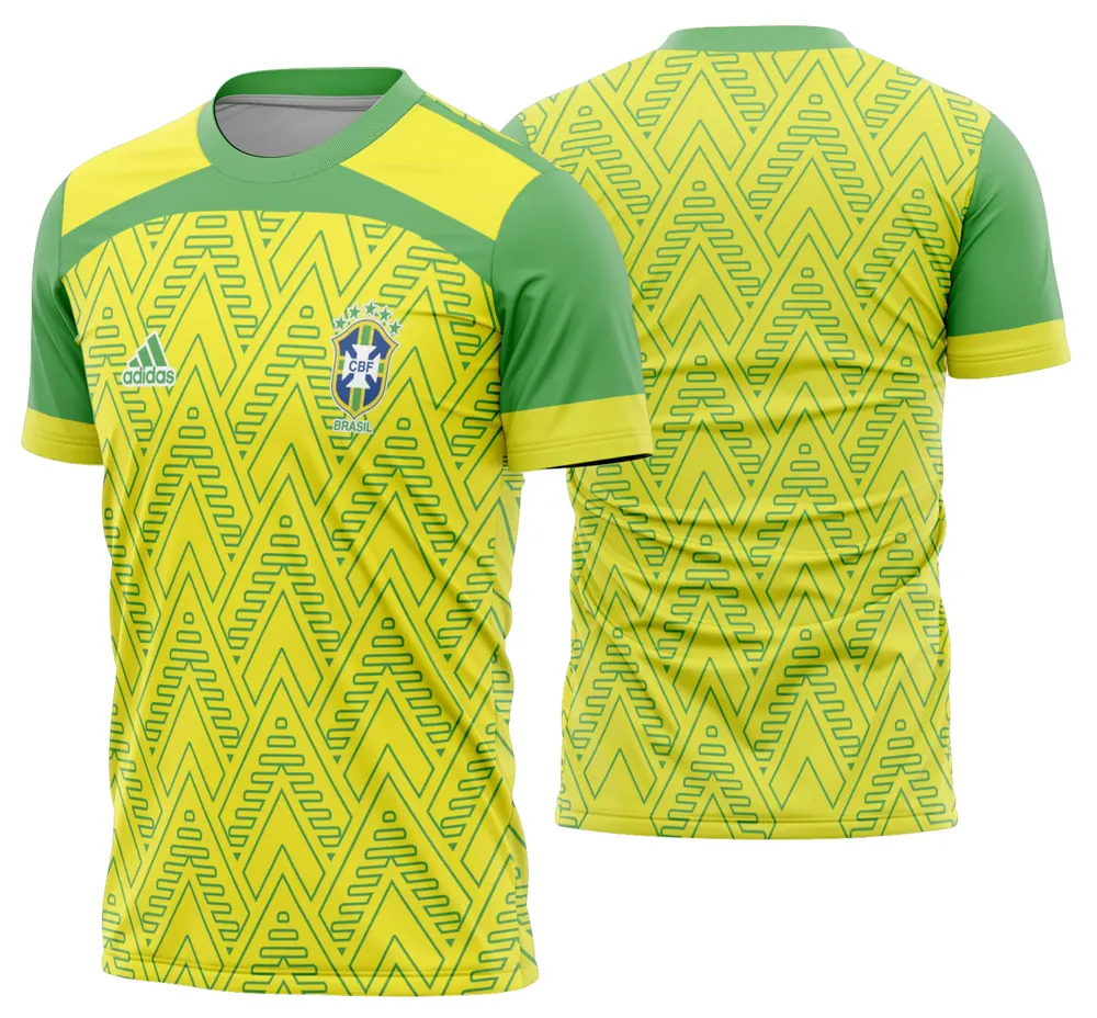 Camisa Brasil Em Ritmo de Copa do Mundo 2026 Modelo 13