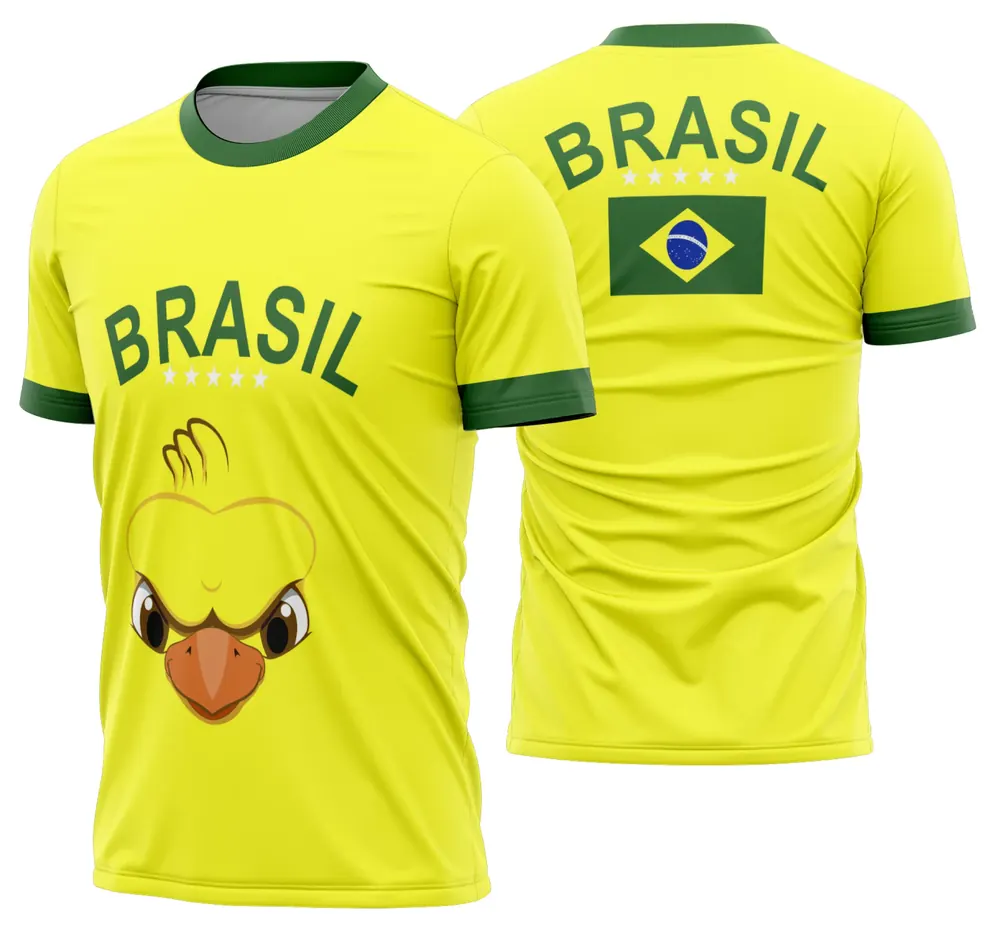 Camisa Brasil Em Ritmo de Copa do Mundo 2026 Modelo 37