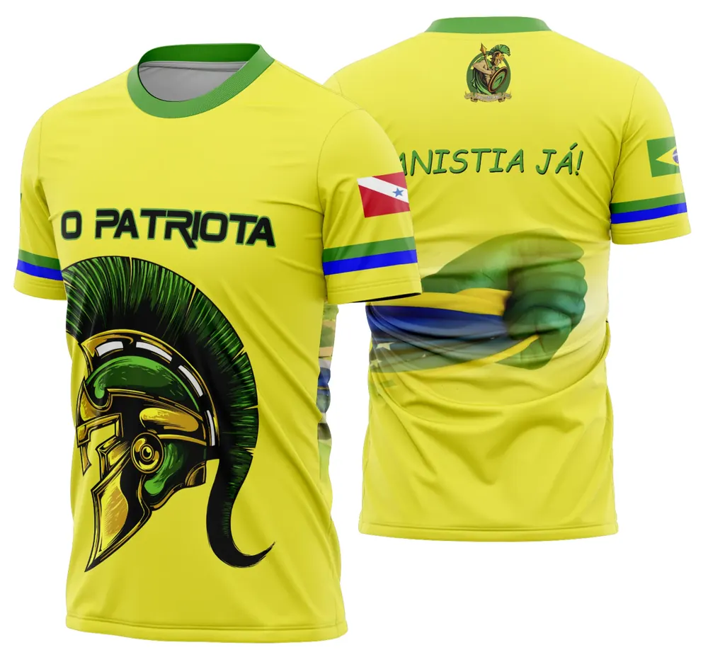 Camisa Brasil Em Ritmo de Copa do Mundo 2026 Modelo 43
