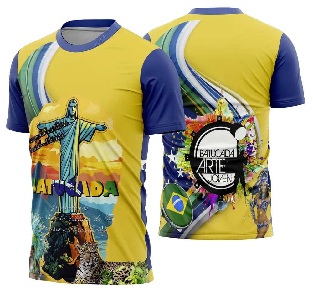 Camisa Brasil Em Ritmo de Copa do Mundo 2026 Modelo 50