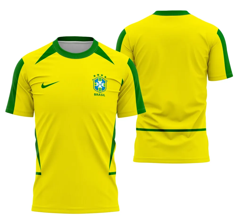 Arte Camisa Brasil Local 2002 - Modelo 1