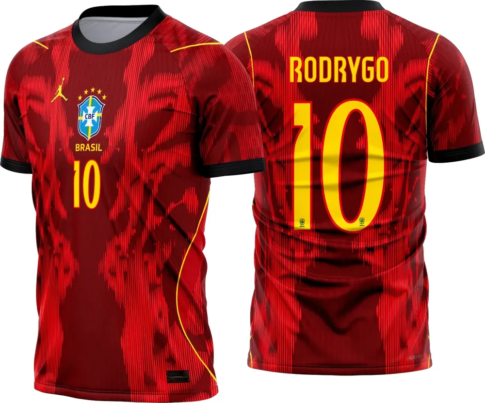Camisa Brasil Reserva Vermelha 2026 - 2028 Copa