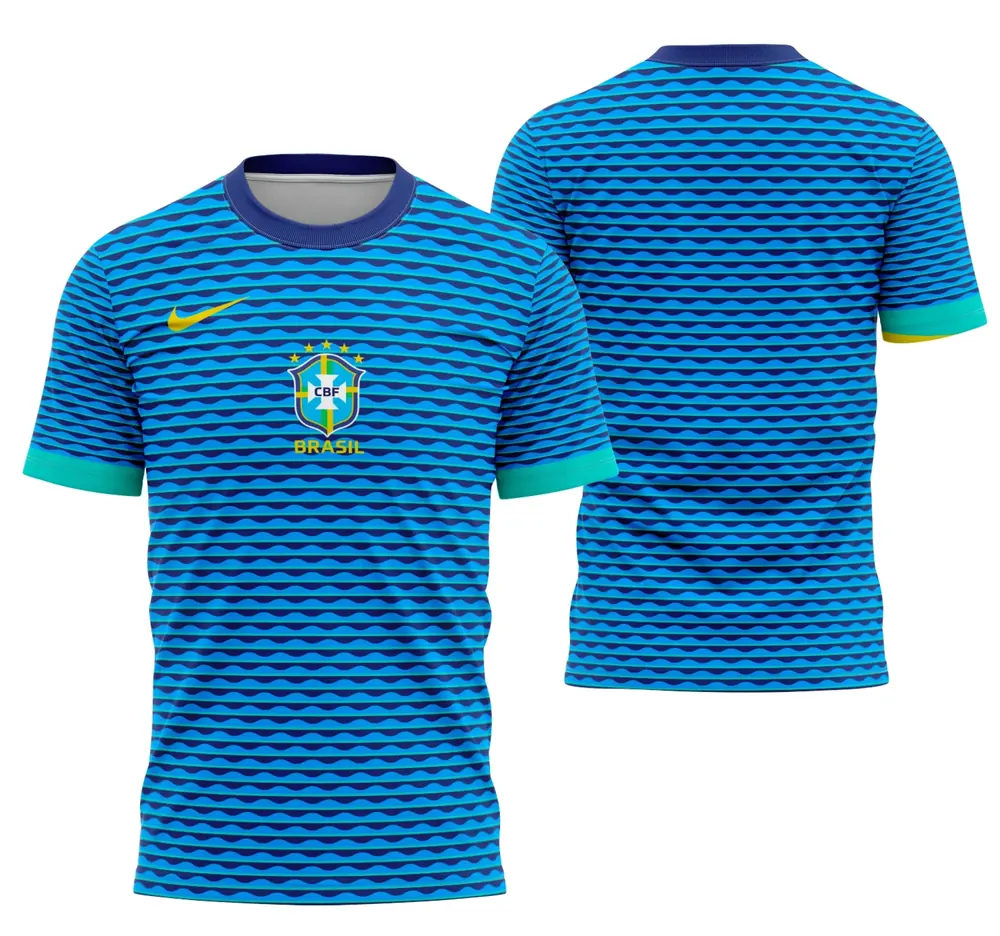 Arte Camisa Brasil Visita 2024