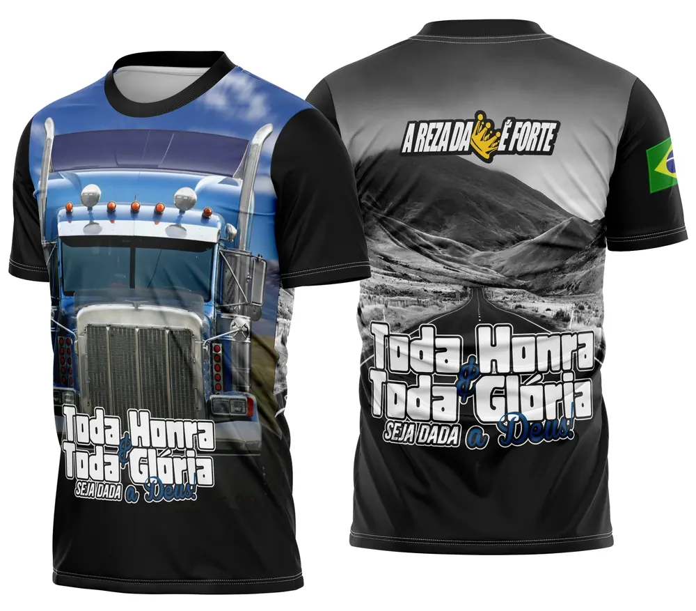 Arte Camisa Caminhoneiro Personalizada Modelo 16