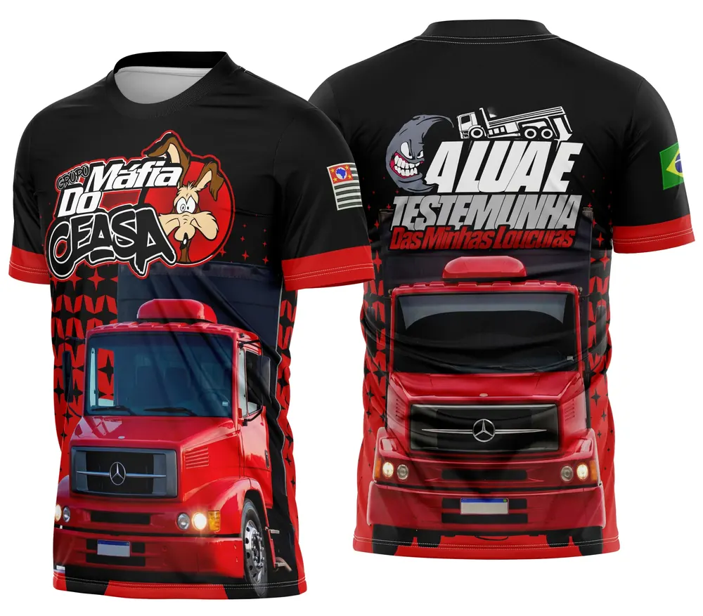 Arte Camisa Caminhoneiro Personalizada Modelo 08