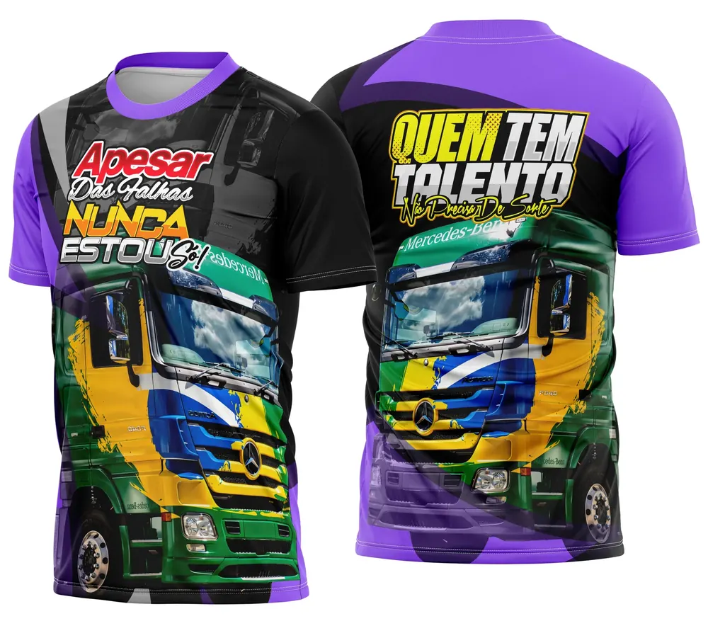 Arte Camisa Caminhoneiro Personalizada Modelo 12