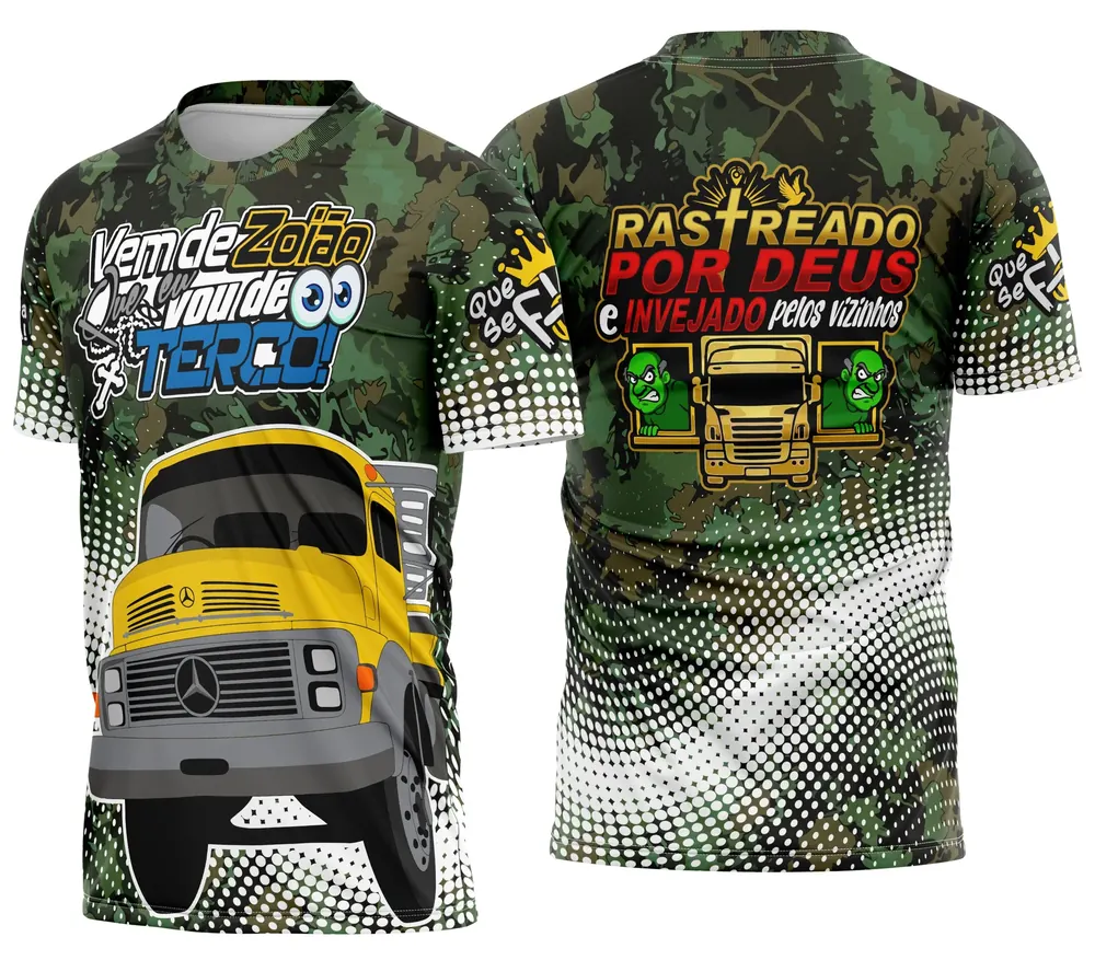 Arte Camisa Caminhoneiro Personalizada Modelo 06