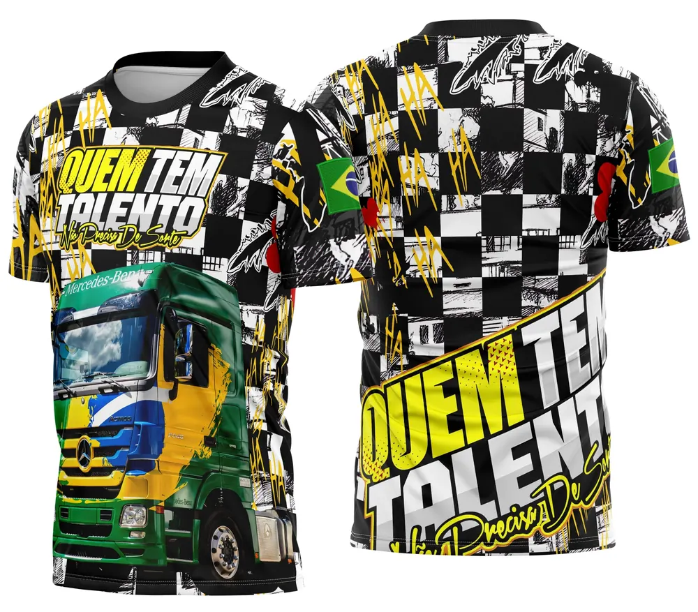 Arte Camisa Caminhoneiro Personalizada Modelo 18