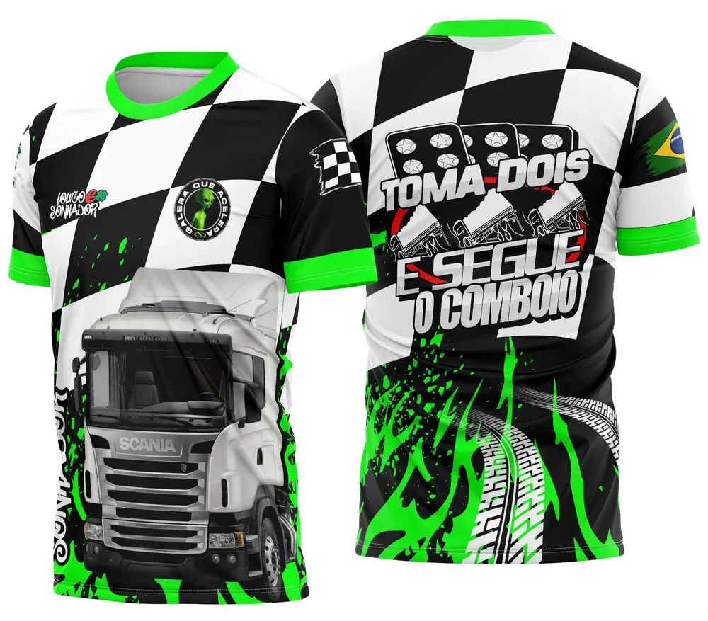 Arte Camisa Caminhoneiro Personalizada Modelo 11