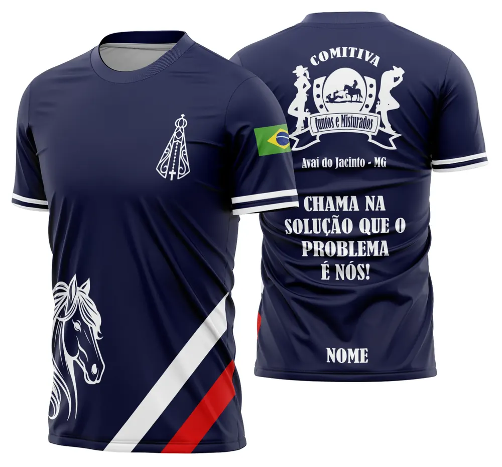 Arte Camisa Cavalgada Vaquejada Cavalo Modelo 02