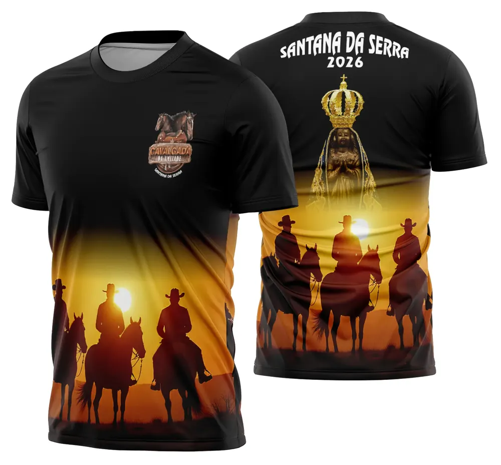 Arte Camisa Cavalgada Vaquejada Cavalo Modelo 16