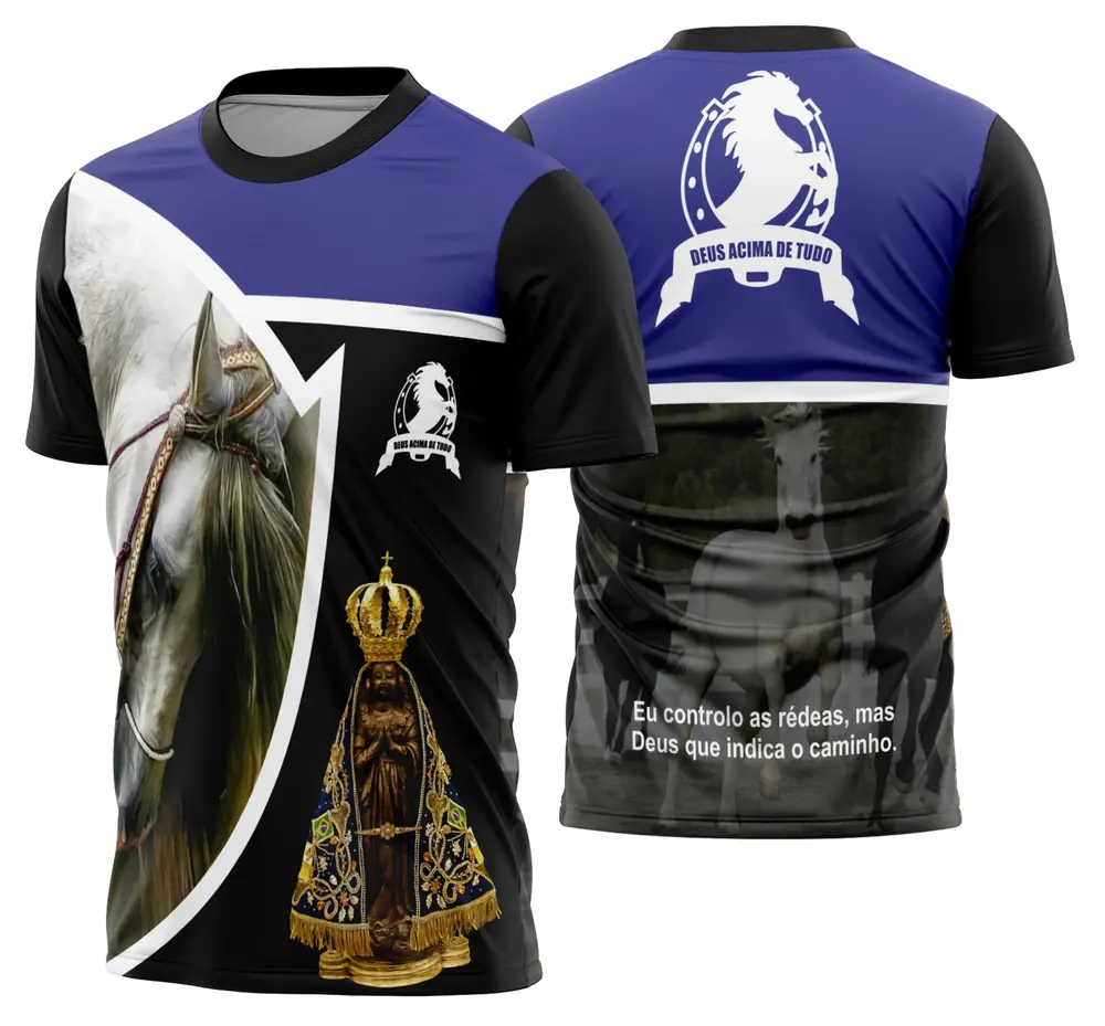 Arte Camisa Cavalgada Vaquejada Cavalo Modelo 18