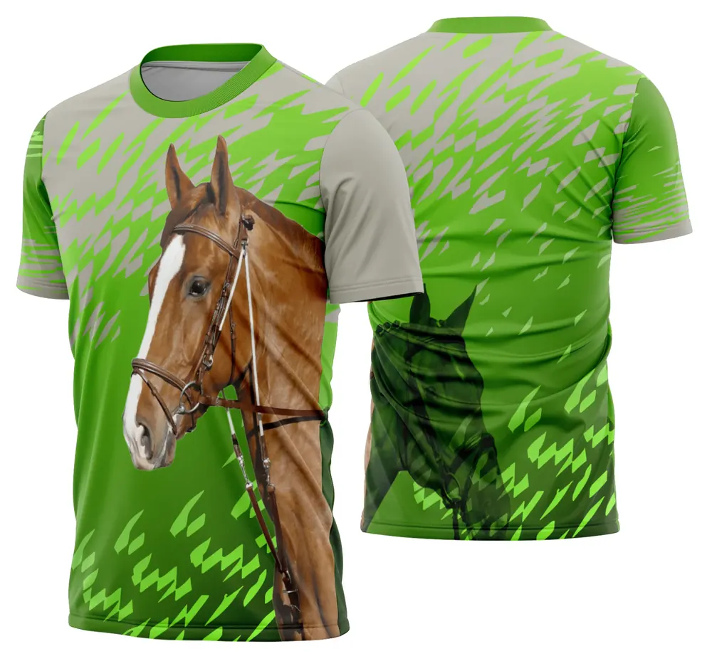 Arte Camisa Cavalgada Vaquejada Cavalo Modelo 19