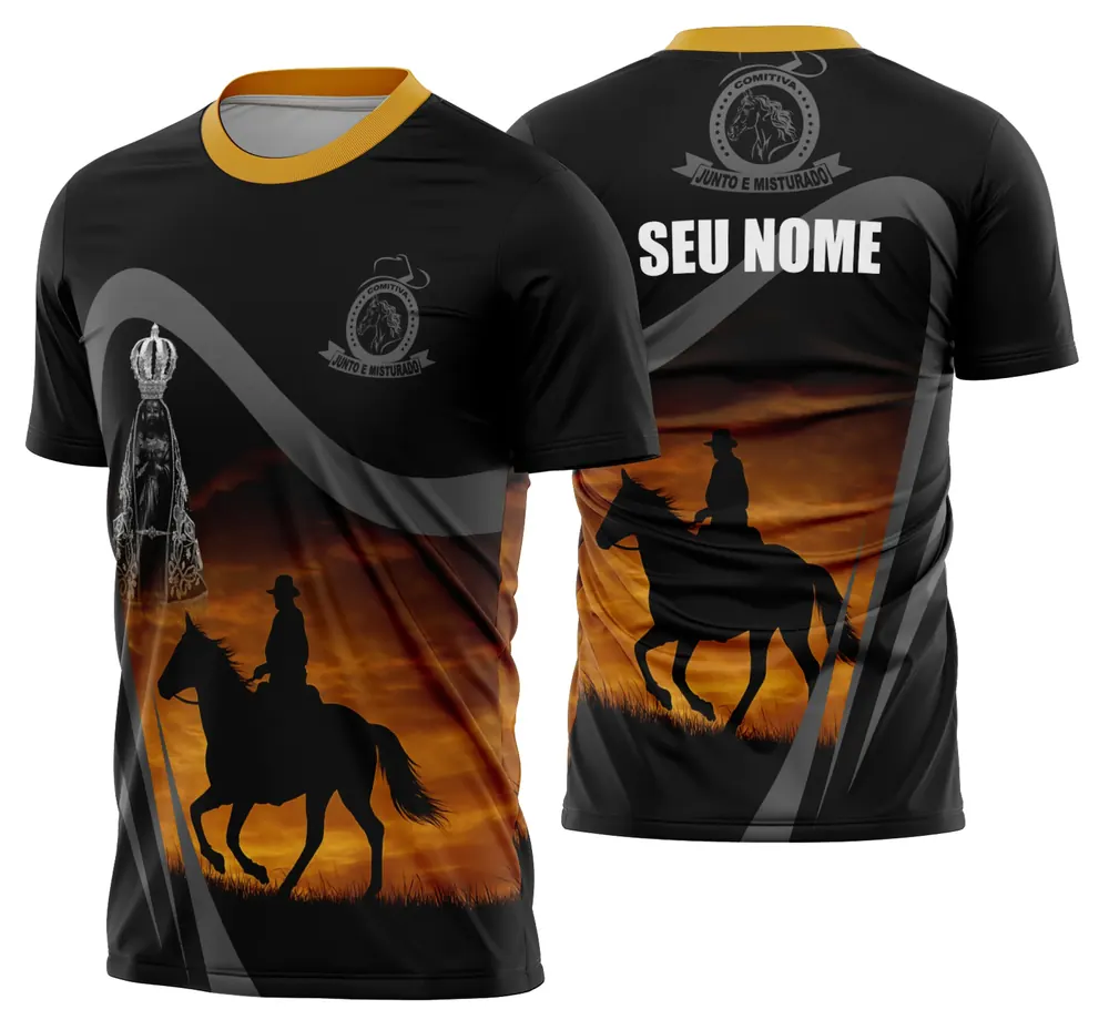 Arte Camisa Cavalgada Vaquejada Cavalo Modelo 21