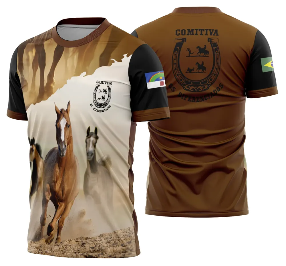 Arte Camisa Cavalgada Vaquejada Cavalo Modelo 31