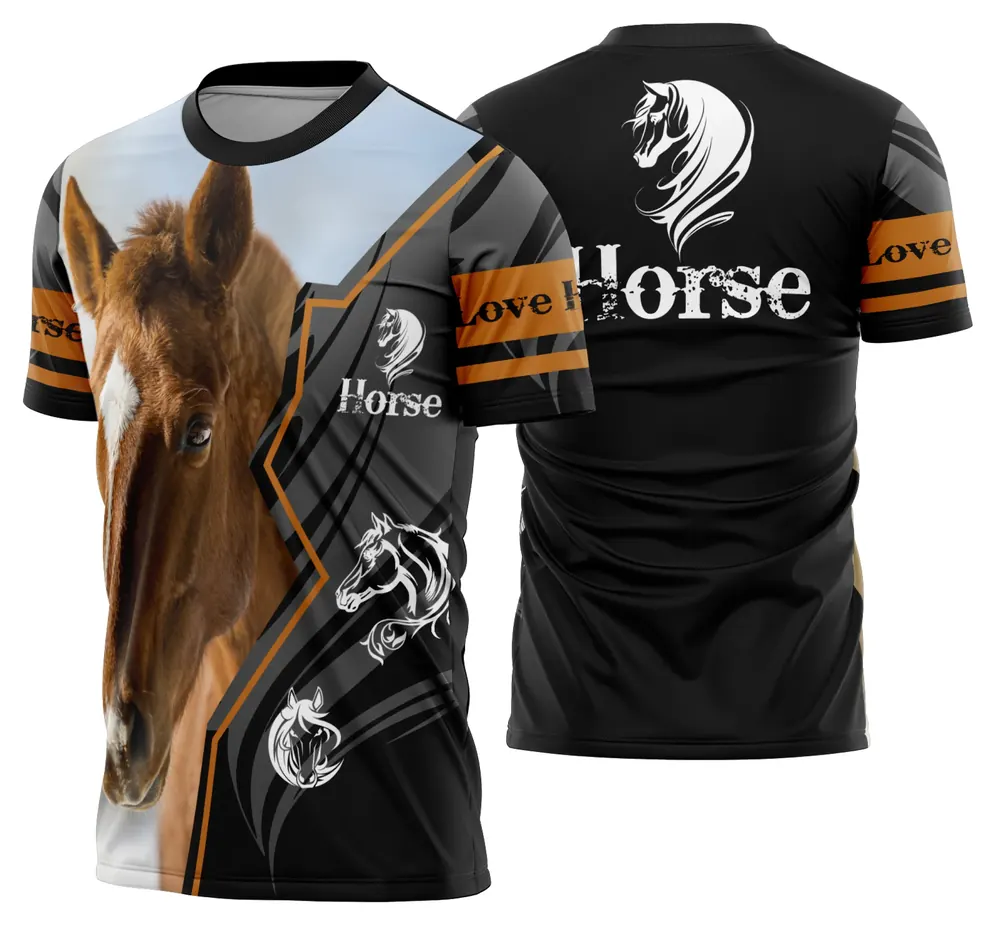 Camisa Cavalgada Vaquejada Cavalo Modelo 43