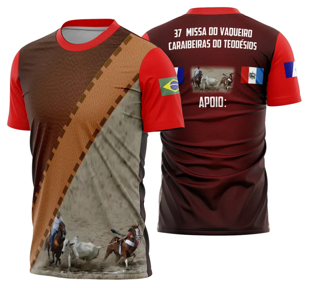 Arte Camisa Cavalgada Vaquejada Cavalo Modelo 44