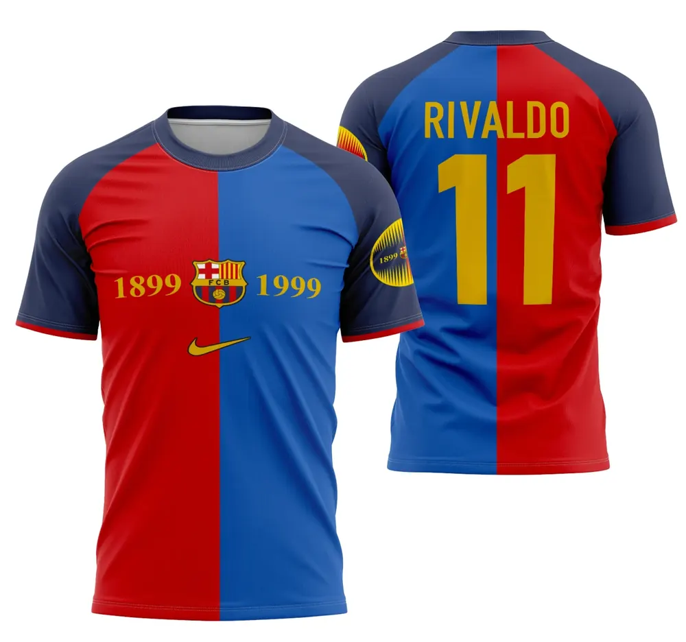 Arte Camisa Centenário Do Barcelona 1899-1999
