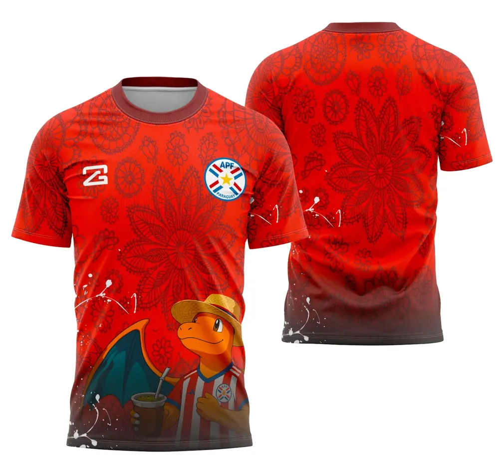 Arte Camisa Charmander X Paraguai Interclasse