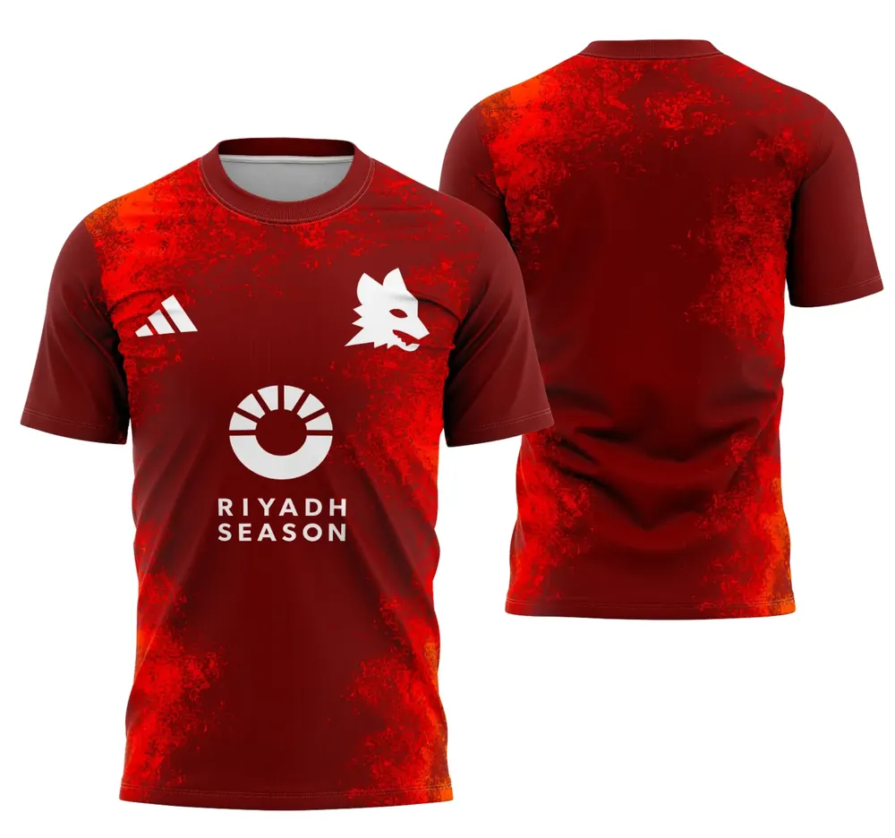 Arte Camisa Conceito AS Roma