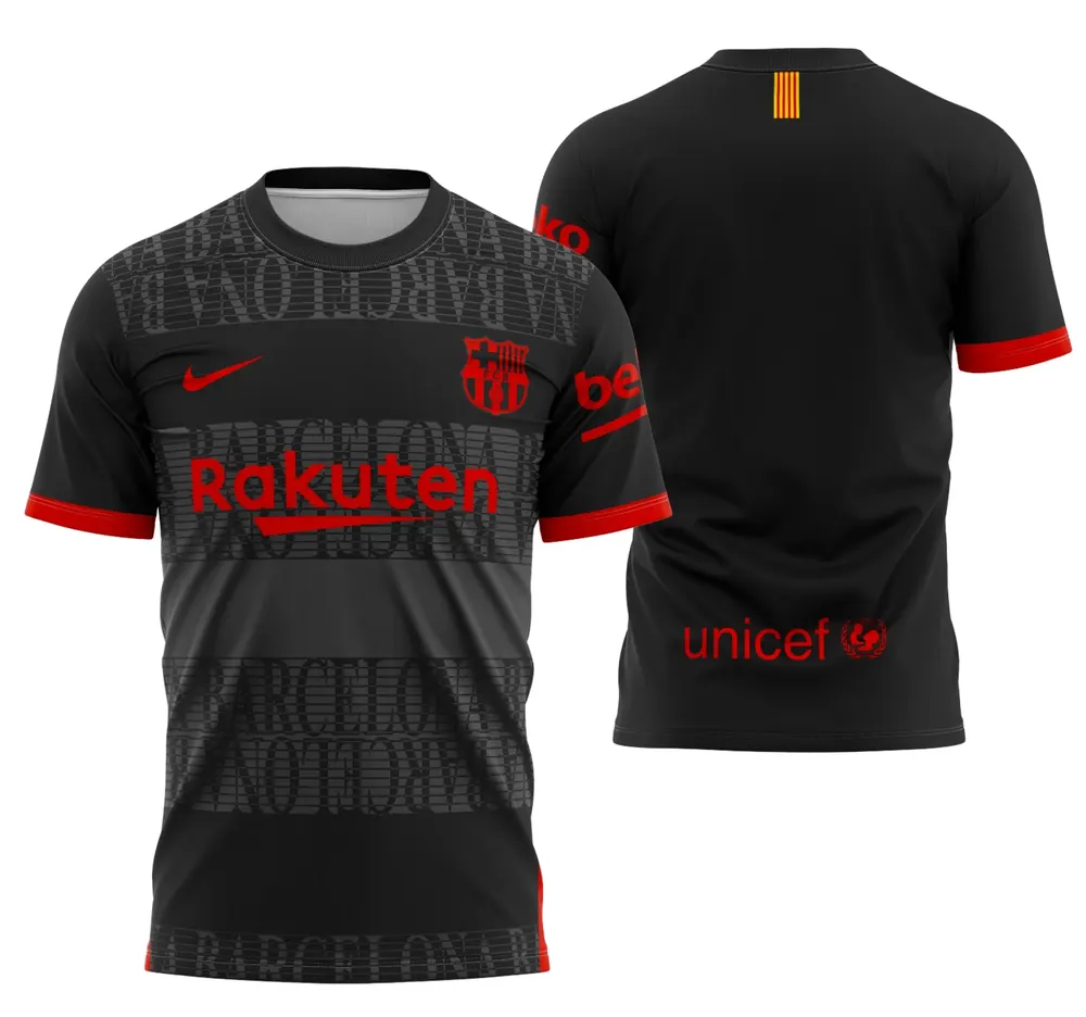 Arte Camisa Conceito De Barcelona 2021 - Modelo 1