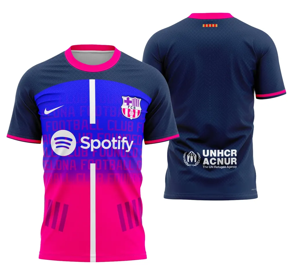 Arte Camisa Conceito De Barcelona 2023