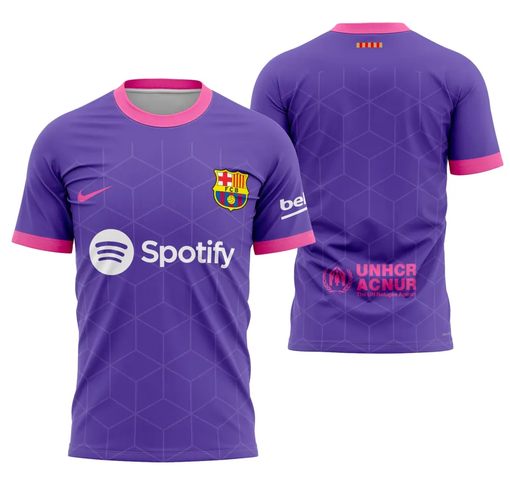Arte Camisa Conceito De Barcelona 2023 - Modelo 1
