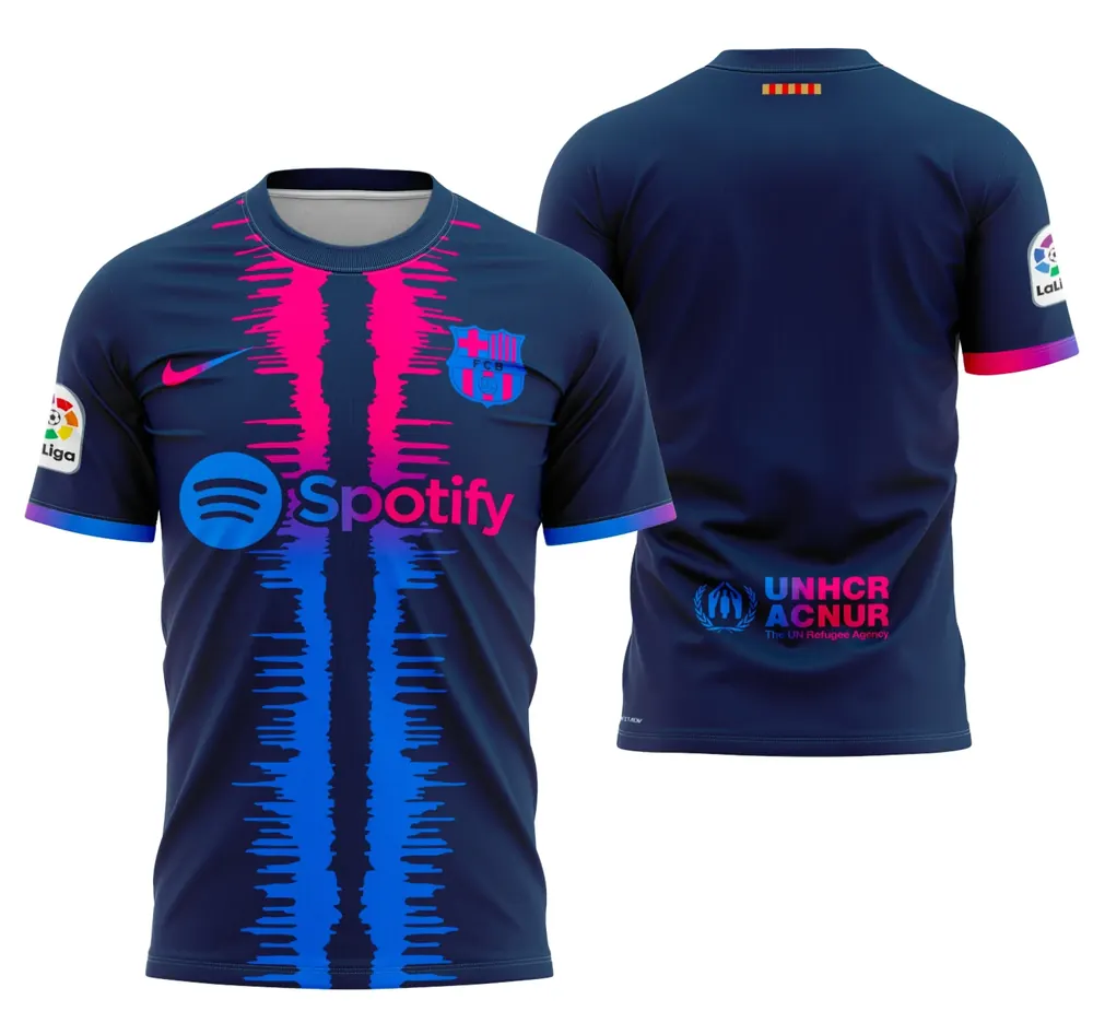 Arte Camisa Conceito De Barcelona 2023 - Modelo 2