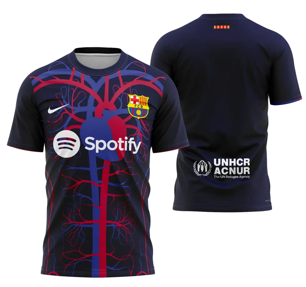 Arte Camisa Conceito De Barcelona 2024 - Modelo 2