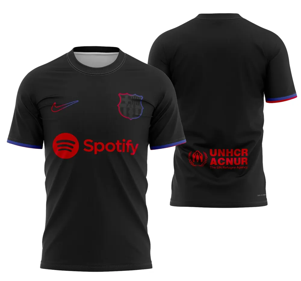Arte Camisa Conceito De Barcelona 2024 - Modelo 4